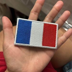 France Flag Patch - Hook & Loop Backing - French Français